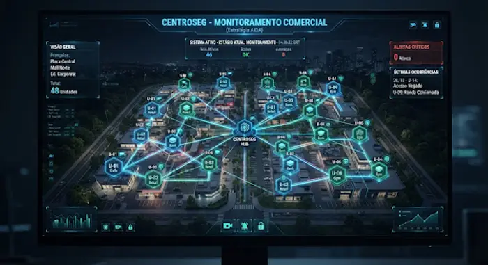 Painel CentroSeg de gestão de redes e franquias